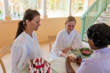 Mother and daughter enjoy a celebration at the BodyHoliday St Lucia