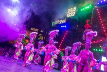 Guests enjoy a Tropicana show while touring with International Expeditions. 