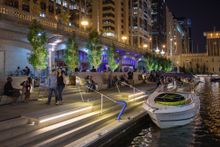 Chicago Riverwalk evening
