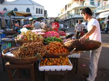 Market in Kratie, Cambodia