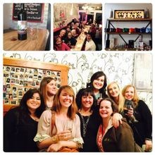 Friends enjoy some day drinking at Inner Sanctum Cellars in downtown Jamestown, California.