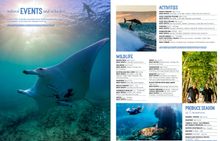 Australia's Coral Coast example of events calendar layout