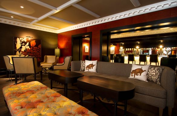 The Caxton Bar at the St Ermin's Hotel, London - used by the infamous 'Cambridge Five' double agents to pass secrets to their Russian handlers.
