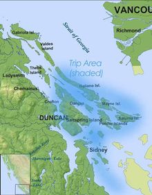 Gulf Islands, BC, between Vancouver, Victoria and Seattle, WA