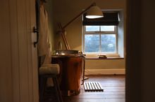 Sett Cottage - bath with a view