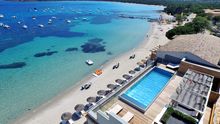 Aerial view of Hotel le Pinarello & Pinarello beach