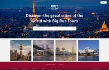 Big Bus Tours homepage - Paris