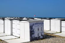 Beach huts in Le Havre