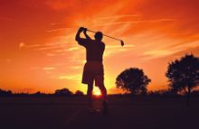 Golf at sunrise
