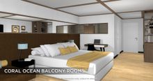 Daydream Island Resort and Spa accommodation refurb. Coral Ocean Balcony room