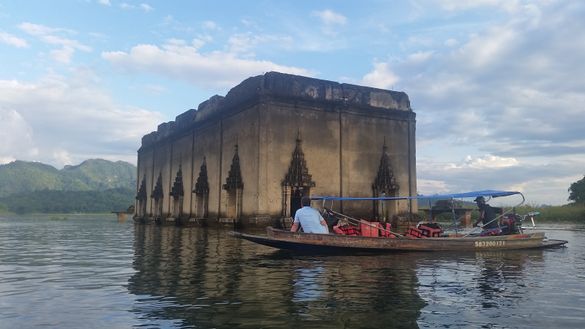 The Old Wat Wangwiwekaram, the underwater temple in Sangkhlaburi