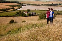 Walkers at Bison Hill - Chilterns AONB