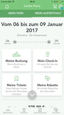 Planet Center Parcs App