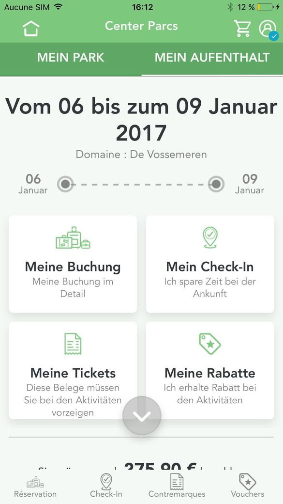 Planet Center Parcs App