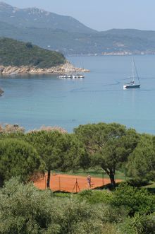 Tennis courts, Hotel Hermitage