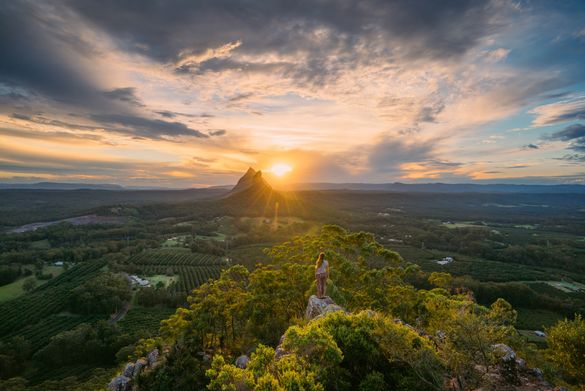 The Glass House Mountains start the Sunshine Coast experience