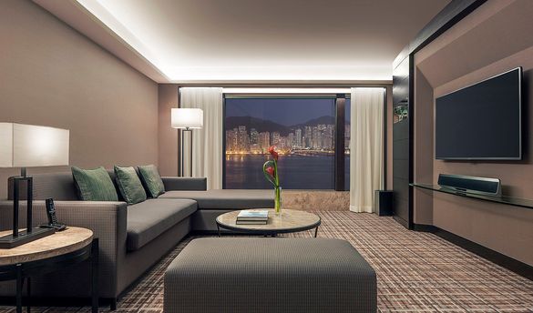 Deluxe Floor Deluxe Harbour View Suite - Living Room