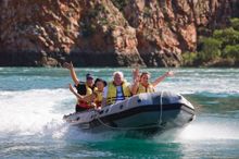 Zodiac cruising the Horizontal Falls