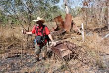 Mike at Kunmunya Mission - Aurora Expeditions
