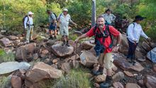 Mike Cusack leading his Kimberley adventurers