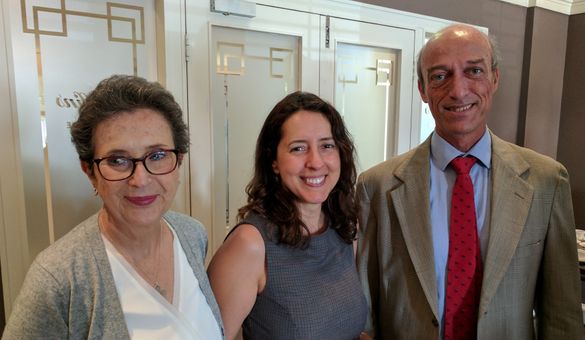 Image L to R: Maria Luisa Gonzalez from Embassy of Mexico, Maria Rivarola from Embassy of Paraguay and Eduardo Acevado-Diaz from Embassy of Argentinean Republic