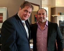 Image L to R: Daniel Gasparri Rey from Venezuala with Ruben de la Fuente (Luxperience) 
