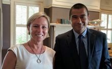 Image LtoR:	Samantha Taylor (Luxperience) with Felipe Orellana Martinez from Consulate of Chile