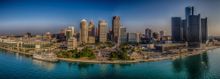Detroit's daytime skyline