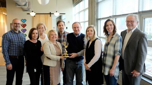 pictured left to right: Tony Gerstner, BOHAN Account Supervisor; Shari Day, BOHAN President & CEO; Donnette Engebrecht, BOHAN Project Supervisor; Penny Rahe, BOHAN Vice President, Director of Broadcast; Tim Delger, BOHAN Group Creative ...