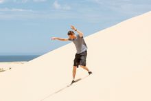 Tony Hawk sandboarding at Stockton Sand Dunes