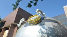 Even the outside of the world's largest children's museum shows it's commitment to space exploration