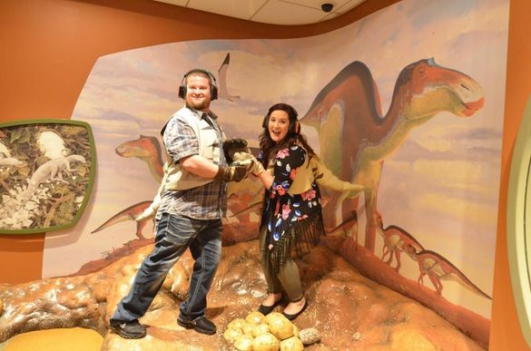 Dino nesting during Museum by Moonlight