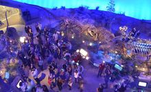 Silent disco in Dinosphere during Museum by Moonlight