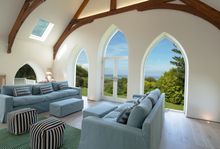 The fabulous windows and incredible sea views at The Chapel