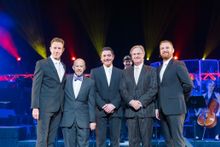 Photo caption: (from left to right) Earl Carpenter, Three Phantoms lead singer; Scott Messinger, Senior Vice President of Marketing, Sands China Ltd; Kieran Brown, Three Phantoms lead singer; Tomos Griffiths, Executive Creative Director of Entertainment, 