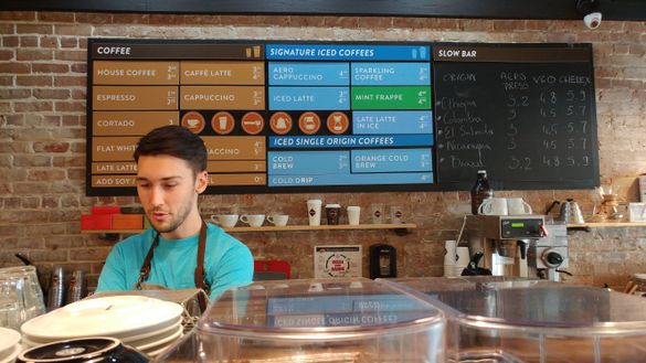 At downtown's Caffeine coffee shop, the name says it all. 
