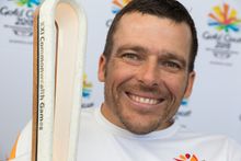 GC2018 Ambassador Kurt Fearnley with the Gold Coast 2018 Commonwealth Games Baton which will leave Buckingham Palace on March 13, 2017 for its worldwide journey to the Opening Ceremony at the Gold Coast on April 4, 2018.