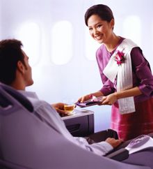 Inflight Service Royal Silk Business Class