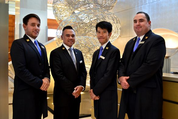 Hilton Sydney's four Les Clef d'Or members_Lance on far right