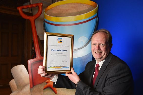 Business superstar award winner Peter Williamson, owner of the Merrivale Model Village at Great Yarmouth