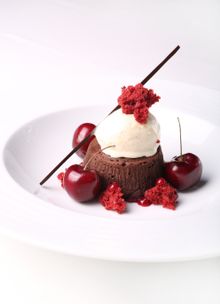 Chcolate Fondant, Macadamia Ice Cream