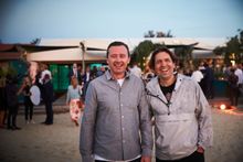 Australian chefs (l to r) Dan Hunter, Brae, and Ben Shewry, Attica, at the Chefs' Feast, the first event of The World's 50 Best Restaurant Awards 2017