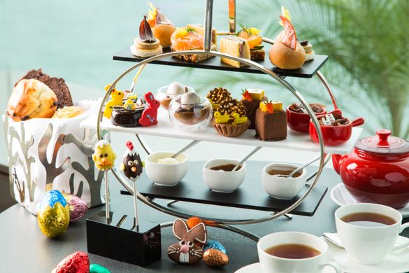 Easter Parisian Tea Set Showcasing Le Chocolat Alain Ducasse at the Lobby Lounge Easter Parisian Tea Set Showcasing Le Chocolat Alain Ducasse at the Lobby Lounge