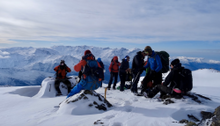 Summit in the Zagros mountains in Iraqi Kurdistan on an adventure travel expedition with Secret Compass