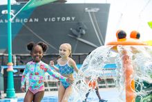 New Florida Aquarium splash pad