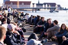 In front of Copenhagen Street Food