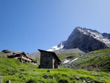 Geraer Hütte mit Fußstein