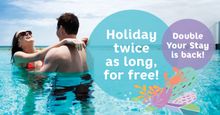 Seashells Double Your Stay campaign artwork