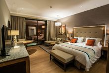 King guestroom at the Hilton Cabo Verde Sal Resort