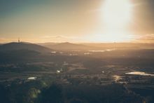 The view from Stromlo Forest Park